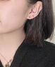 茂悅純999銀耳釘女2024新款潮足銀氣質大圓臉適合的耳環(huán)養(yǎng)耳洞耳飾 純999銀耳釘【一對】 曬單實拍圖