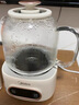 美的（Midea）全玻璃養(yǎng)生壺 辦公室燒水壺 家用多功能煮茶壺 花茶煮茶器 迷你小型電熱水壺 圍爐煮茶壺 【0膠水】YS10B101 1L 曬單實(shí)拍圖