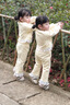可英 GOWINBABY女童衛(wèi)衣套裝蕾絲2025小女孩甜美可愛兩件套女寶早春時髦運(yùn)動童裝 杏色 130 （適合身高120cm-130cm） 曬單實(shí)拍圖
