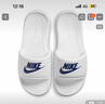 耐克男子緩震休閑一字拖秋季室內(nèi)拖鞋官方NIKE VICTORI CN9675 102白色/游戲?qū)毸{(lán)/白色 42.5 曬單實(shí)拍圖