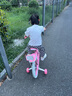 永久兒童自行車3-8歲小孩腳踏單車寶寶中大童女孩公主款童車 【升級-白胎】小貓粉+護(hù)具禮包 16寸 曬單實拍圖