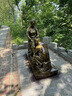 玻璃鋼仿銅古代民俗農(nóng)耕人物雕塑商業(yè)街景區(qū)小吃街鑄銅雕塑定制 藍色洗衣服 曬單實拍圖