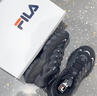 FILA斐樂(lè )女鞋楊冪同款復古老爹鞋2025夏新款厚底蘑菇鞋運動(dòng)休閑鞋 黑/黑沙灰-BB 35.5 曬單實(shí)拍圖