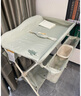 babycare尿布臺(tái)嬰兒護(hù)理臺(tái)多功能可折疊尿布臺(tái)新生兒可移動(dòng)?jì)雰捍捕喙δ艽?溫特綠【配網(wǎng)兜*2+小水盆*1】 曬單實(shí)拍圖