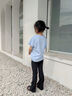 青蛙王子童裝2025新款女長(cháng)褲高腰護肚0壓感中大童復古鯊魚(yú)褲 曬單實(shí)拍圖
