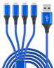 優(yōu)萊格 一拖四充電器4個(gè)Type充電線(xiàn)多頭適用4個(gè)蘋(píng)果雙安卓三合一數據線(xiàn)快充四合一線(xiàn)多頭usb充電器5A快充 一拖四1.2米【四個(gè)蘋(píng)果接口】 曬單實(shí)拍圖