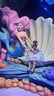 迪士尼（Disney）童裝洛麗塔公主裙女童裙子夏季美人魚生日禮服蓬蓬裙兒童連衣裙夏 紫色裙子+拖尾 100 建議2~3歲（ 90-100cm） 曬單實拍圖