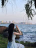 桂岐 藍(lán)色蕾絲背心吊帶連衣裙女夏季法式氣質(zhì)度假風(fēng)設(shè)計(jì)感收腰長(zhǎng)裙 藍(lán)色 M 曬單實(shí)拍圖