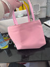 星舵2025新款自制牛津迷你手提包ins純色簡(jiǎn)約復古撞色拉鏈極簡(jiǎn)手拎包 小手提 櫻花粉 曬單實(shí)拍圖