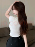 格宛瑪短袖女修身白色t恤女2025夏季女裝新款顯瘦短款打底衫上衣高級感 白色蝴蝶結刺繡短袖 L 曬單實(shí)拍圖