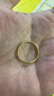 中國黃金（CHINA GOLD）足金三生三世素圈戒指女款黃金素圈三件套指環(huán)節日生日禮物送女友 12號 三件套【光面+磨砂+光面】 1g 曬單實(shí)拍圖