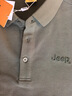 吉普（JEEP）短袖T恤男士夏季polo衫潮流休閑寬松涼感衣服男裝 軍綠 2XL 曬單實拍圖