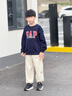 Gap【大小童同款】男女童2025秋季新款logo抓絨衛(wèi)衣兒童裝829305 海軍藍(lán) 140 /68(10-11歲) 曬單實(shí)拍圖