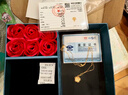 中國黃金（CHINA GOLD）櫻花黃金項鏈女2025新款足金吊墜教師節禮物送女老師老婆生日實(shí)用 足金雙層櫻花吊墜+足金鏈-京速達 曬單實(shí)拍圖