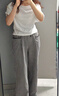 妙奕嘉白色短袖女t恤夏季衣服2025新款潮流顯瘦露肩斜肩上衣修身純欲 白色褶皺不規(guī)則一字露肩短袖 均碼 【建議85-118斤】 曬單實拍圖