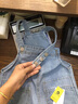探福者ins童裝夏款嬰幼兒衣服女寶寶夏季牛仔背帶褲洋氣套裝夏裝兩件套 牛仔+背心兩件套 80 曬單實(shí)拍圖