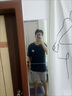 gxmy美式潮牌短袖t恤男士休閑運動套裝夏季薄款籃球時尚穿搭衣服男裝 【兩件套】純棉短T黑+褲棕 XL 曬單實拍圖