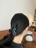 Qlady醋酸蝴蝶結(jié)發(fā)夾女高級感抓夾2025新高端發(fā)飾鯊魚夾頭花生日禮物 曬單實拍圖