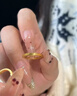 中國黃金（CHINA GOLD）黃金戒指女士足金日照金山對戒純金生日禮物送女友老婆 足金日照金山女戒指約2.0g 曬單實(shí)拍圖