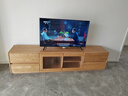 源氏木語(yǔ)實(shí)木電視柜白蠟木簡(jiǎn)約高款落地置物柜客廳家用收納儲物柜 原木色電視柜200cm長(cháng)虹玻璃 曬單實(shí)拍圖