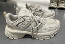 adidas明星同款下班鞋SHADOW FEVER緩震防滑厚底老爹鞋阿迪達(dá)斯   亮白/漢玉白/金屬銀   43 曬單實(shí)拍圖