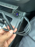 紐曼車載充電器超級快充適用于華為OPPO榮耀小米蘋果手機點煙器轉(zhuǎn)換頭 黑色自帶1拖3快充線 曬單實拍圖