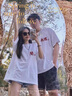 MDlila結(jié)婚登記情侶裝短袖t恤套裝衣服一男一女新款寬松半袖定制體恤 男白+女白《2件裝》 XL 男+女M 曬單實拍圖