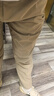 九牧王【三超三防】休閑褲男褲2025春夏新款男士輕戶外隨行褲防曬褲子 合體版+卡其+TB5EX10113 32 碼175/80A(2.46)尺82cm 曬單實(shí)拍圖