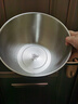 LIVING HAPPY304不銹鋼加深打蛋盆缽缽雞盆商用擺攤冷鍋盆帶蓋奶油盆加厚深盆 304大號加深盆寬23高15帶蓋 曬單實(shí)拍圖