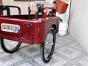 飛鴿三輪車?yán)先四_踩腳踏腳蹬自行單車?yán)夏耆肆囆⌒痛捷p便成人三輪 70斗-酒紅色【正新輪胎】雙鏈條 曬單實(shí)拍圖