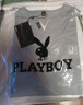 花花公子（PLAYBOY）短袖T恤男士夏季寬松上衣服V領(lǐng)冰絲潮流時(shí)尚半袖休閑涼感體恤 曬單實(shí)拍圖