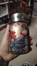 子羞保溫杯復古國風錦鯉水杯便攜創(chuàng)意316內膽高顏值保溫保冰小胖丁 復古金孔雀 曬單實拍圖