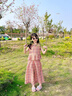 FIDQIOG國際品牌女童夏款多巴胺童裝洋氣新款夏季衣服 玫紅色 150 cm 曬單實(shí)拍圖