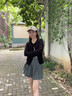 名創(chuàng)優(yōu)品（MINISO）針織衫女2025新款早秋女士氣質(zhì)穿搭小個(gè)子短款休閑寬松開衫薄外套 米白 L /165(體重110-125斤) 曬單實(shí)拍圖