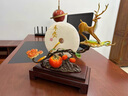 禮御友嘉柿柿如意銅鹿擺件玉石平安扣客廳玄關(guān)家居裝飾品喬遷新居開(kāi)業(yè)禮品 事事如意平安扣46.5*16*33cm 曬單實(shí)拍圖