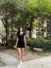 Cmxvz Kabot板鞋女士2025新款夏季爆款小白鞋厚底百搭阿甘鞋透氣休閑運(yùn)動鞋 黑色 35 曬單實拍圖