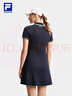FILA 斐樂(lè )官方女子連衣裙2025夏季新款網(wǎng)球運動(dòng)簡(jiǎn)約基礎POLO蘇珊裙 RD寶藍-NV 2XL 180/96A/XXL 曬單實(shí)拍圖