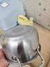 胖東來不銹鋼湯鍋特厚家用316食品級蒸鍋電磁爐專用煮湯鍋帶蒸籠蒸屜鍋 特厚款316食品級/湯鍋-鋼柄 18cm 曬單實拍圖