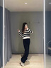 班尼路褲子女闊腿褲女裝秋冬2025新款寬松長(zhǎng)褲休閑小個(gè)子垂感直筒褲顯瘦 黑#純色 【軟糯親膚】 M 曬單實(shí)拍圖