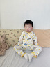 巴帝巴帝秋季新款純棉嬰幼兒童家居服套裝男女同款空調服 波點(diǎn)鴨 100 曬單實(shí)拍圖
