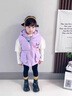 G.DUCKKIDS小黃鴨童裝女童馬甲外穿秋冬2025新款兒童坎肩背心寶寶庫洛米夾克 紫色馬甲 90 建議80-90cm1歲半-2歲 曬單實拍圖
