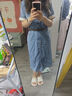 絲柏舍翻領(lǐng)連衣裙2025春夏新款女裝寬松款拼接中長(zhǎng)款牛仔裙 曬單實(shí)拍圖