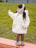 G.duck小黃鴨童裝女童羽絨服中長(cháng)款兒童冬裝1-7歲寶寶白鴨絨外套羽絨衣 米白色 80 cm 曬單實(shí)拍圖