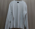 H&M男裝女裝T恤冬季時(shí)尚圓領(lǐng)柔軟棉質(zhì)寬松長(cháng)袖上衣打底衫1029317 白色 S 170/92 曬單實(shí)拍圖