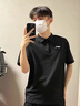 李寧（LI-NING）POLO衫男夏季新款短袖T恤休閑翻領(lǐng)上衣速干體恤大碼運動半袖 黑色POLO速干新款A(yù)新老貨號 S /165 曬單實拍圖