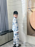 俞兆林（YUZHAOLIN）兒童睡衣春季男童純棉家居服套裝中大童衣服童裝 酷酷滿(mǎn)印 曬單實(shí)拍圖