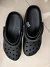 經(jīng)典明星款洞洞鞋男女同款夏季透氣沙灘鞋拖鞋涼鞋 CORCS CROCS 黑色 41-42 =M8 曬單實拍圖