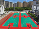 Qyank 懸浮地板籃球場半場室外羽毛球拼裝地墊戶外幼兒園專用軟塑地板 樣品單【通用入門款】 曬單實(shí)拍圖