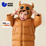 迷你巴拉（minibala）【真心絨】迷你巴拉巴拉男女童羽絨服保暖寶寶兒童外套2025冬新品 黑色90001 【熱感紗蓄熱】 110 【充絨量114.8g】 曬單實(shí)拍圖