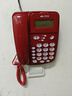 億家通電話(huà)機座機 T17B 固定電話(huà) 辦公家用 大屏大按鍵 來(lái)電顯示 免電池 屏幕翻蓋 可壁掛 紅色 曬單實(shí)拍圖